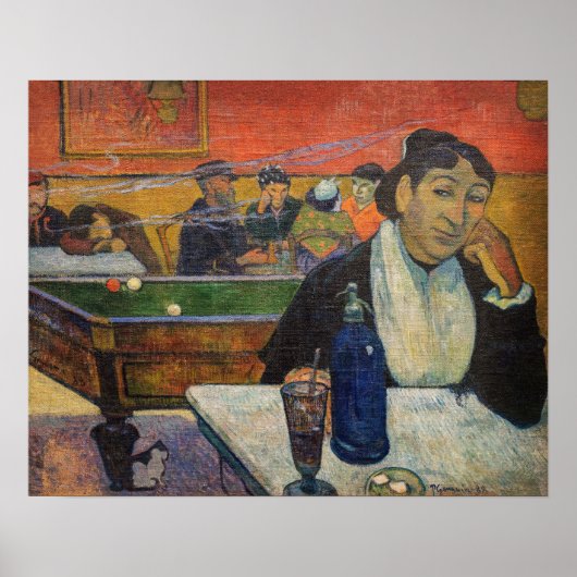 Paul Gauguin - Het nachtcafé, Arles Poster (Voorkant)