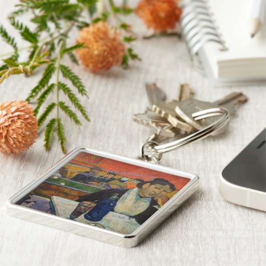 Paul Gauguin - Het Nachtcafé, Arles Sleutelhanger (Zijkant)