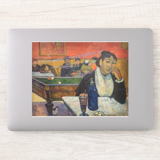 Paul Gauguin - Het Nachtcafé, Arles Sticker (Computer)