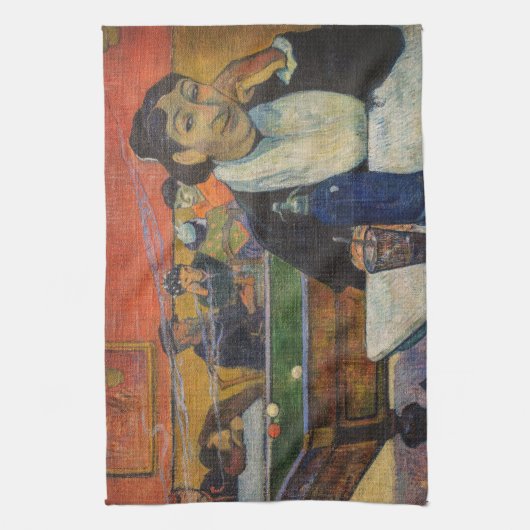 Paul Gauguin - Het Nachtcafé, Arles Theedoek (Verticaal)