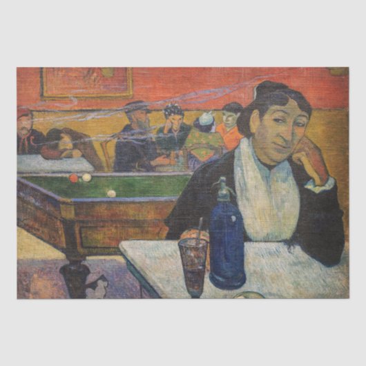 Paul Gauguin - Het Nachtcafé, Arles Tissuepapier (Voorkant)