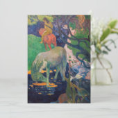 Paul Gauguin - Het witte paard Bedankkaart (Staand voorkant)