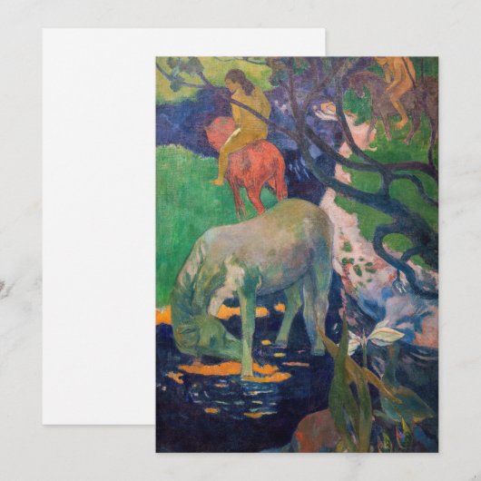 Paul Gauguin - Het witte paard Bedankkaart (Voorkant / Achterkant)