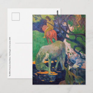 Paul Gauguin - Het witte paard Briefkaart
