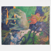 Paul Gauguin - Het witte paard Fleece Deken (Voorkant (Horizontaal))