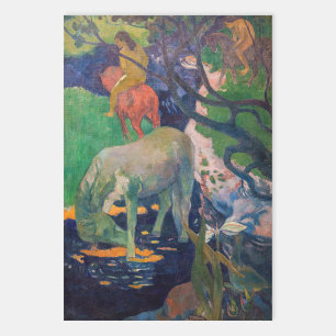 Paul Gauguin - Het witte paard Inpakpapier Vel