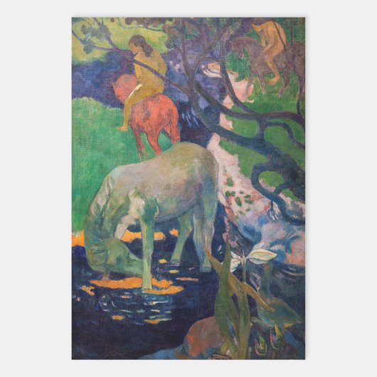 Paul Gauguin - Het witte paard Inpakpapier Vel