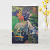Paul Gauguin - Het witte paard Kaart (Gele Bloem)