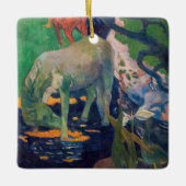 Paul Gauguin - Het witte paard Keramisch Ornament (Voorkant)