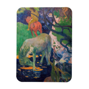Paul Gauguin - Het witte paard Magneet