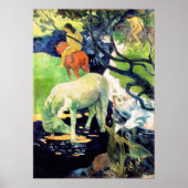 Paul Gauguin - Het witte paard Poster (Voorkant)