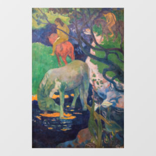 Paul Gauguin - Het witte paard Raamsticker