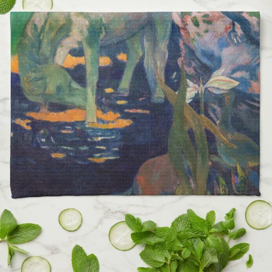 Paul Gauguin - Het witte paard Theedoek (Gevouwen)