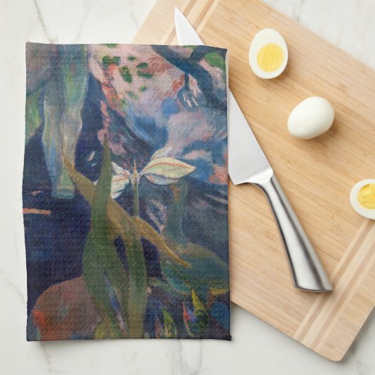 Paul Gauguin - Het witte paard Theedoek (Quarter Fold)