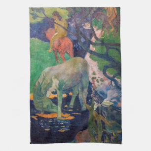 Paul Gauguin - Het witte paard Theedoek
