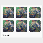 Paul Gauguin - Het witte paard Vierkante Sticker (Vel)