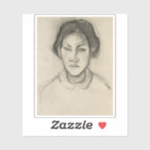 Paul Gauguin - Hoofd van een Tahitiaanse vrouw Sticker (Vel)