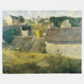 Paul Gauguin Huizen op Vaugirard Fleece Deken (Voorkant (Horizontaal))