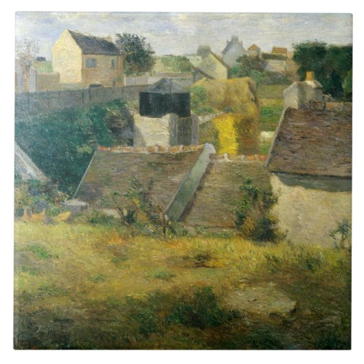 Paul Gauguin Huizen op Vaugirard Tegeltje (Voorkant)