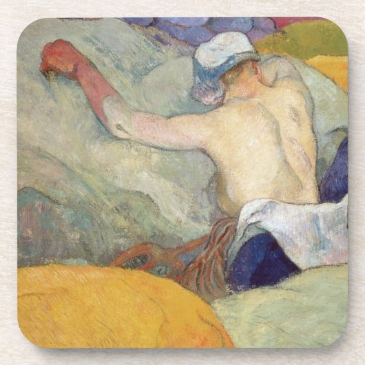 Paul Gauguin | In de hitte of de varkens 1888 Bier Onderzetter (Voorkant)