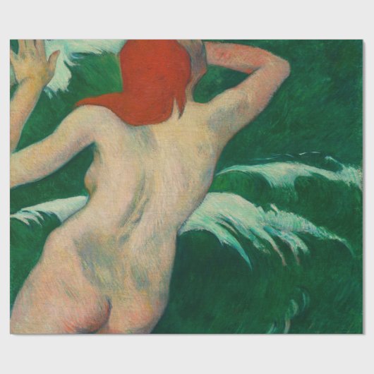 Paul Gauguin in the Waves Cadeaupapier (Vlak)