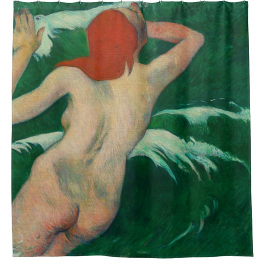 Paul Gauguin in the Waves Douchegordijn (Voorkant)