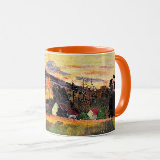 Paul Gauguin kunst: Kom hier, de weg op Tahiti, Mok (Voorkant rechts)