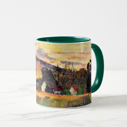 Paul Gauguin kunst: Kom hier, de weg op Tahiti, Mok (Voorkant rechts)