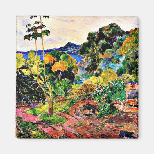 Paul Gauguin kunst: Martinique Landschap Magneet (Voorkant)