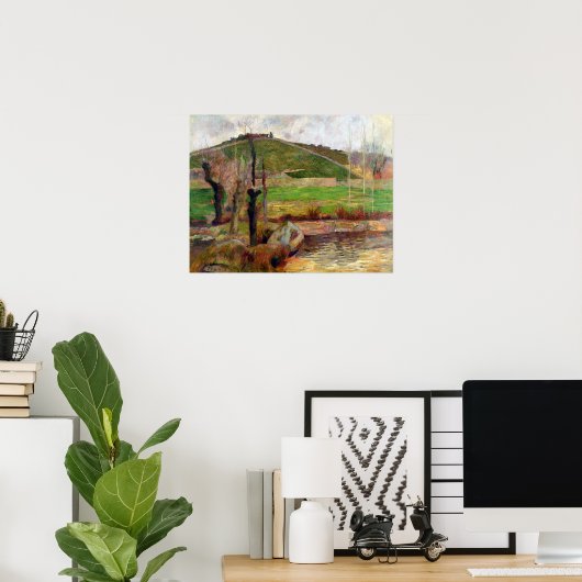 Paul Gauguin Landscape bij Pont-Aven Poster (Thuiskantoor)