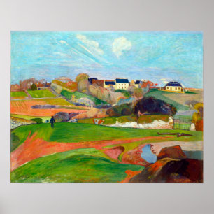 Paul Gauguin Landscape van Le Pouldu Poster