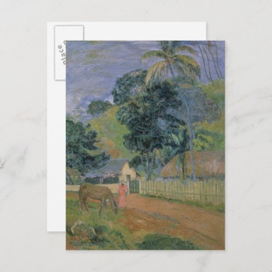 Paul Gauguin | Landschap, 1899 Briefkaart (Voorkant / Achterkant)