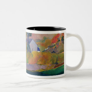 Paul Gauguin Landschap Bretagne: de David Mill, Tweekleurige Koffiemok