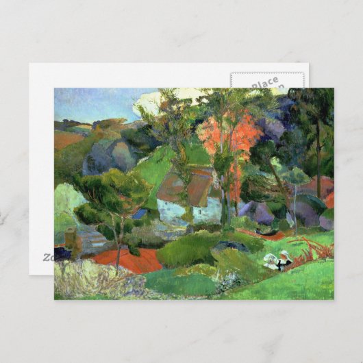 Paul Gauguin | Landschap in Pont Aven, 1888 Briefkaart (Voorkant / Achterkant)