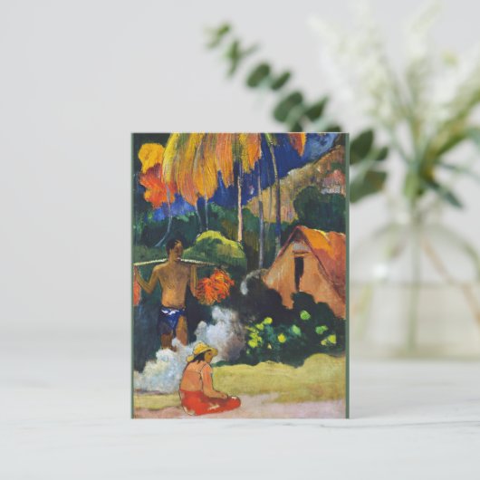 Paul Gauguin, Landschap in Tahiti, Briefkaart (Staand voorkant)