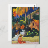 Paul Gauguin, Landschap in Tahiti, Briefkaart (Voorkant / Achterkant)