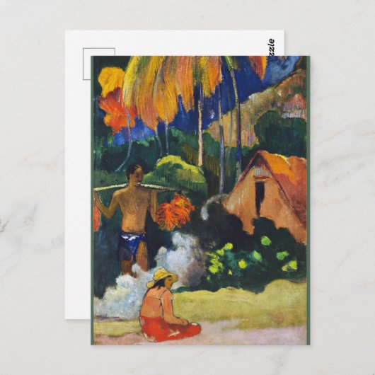 Paul Gauguin, Landschap in Tahiti, Briefkaart (Voorkant / Achterkant)