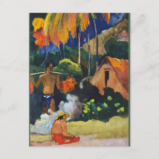 Paul Gauguin, Landschap in Tahiti, Briefkaart (Voorkant)