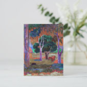 Paul Gauguin - Landschap met een Pig en een Paard Briefkaart (Staand voorkant)