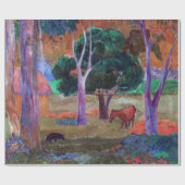 Paul Gauguin - Landschap met een Pig en een Paard Cadeaupapier (Vlak)