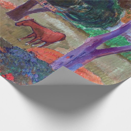 Paul Gauguin - Landschap met een Pig en een Paard Cadeaupapier (Hoek)