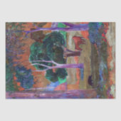 Paul Gauguin - Landschap met een Pig en een Paard Tissuepapier (Voorkant)