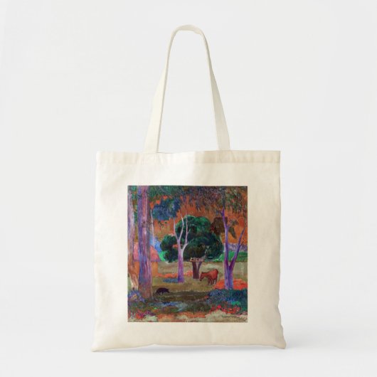 Paul Gauguin - Landschap met een Pig en een Paard Tote Bag (Voorkant)