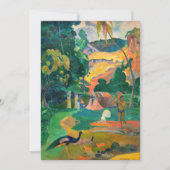 Paul Gauguin - Landschap met pauwen / Matamoe Bedankkaart (Voorkant)