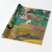 Paul Gauguin - Landschap met pauwen / Matamoe Cadeaupapier (Uitgerold)