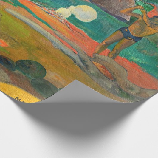 Paul Gauguin - Landschap met pauwen / Matamoe Cadeaupapier (Hoek)