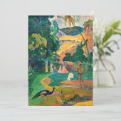 Paul Gauguin - Landschap met pauwen / Matamoe Kaart (Staand voorkant)