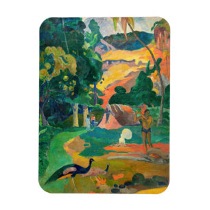 Paul Gauguin - Landschap met pauwen / Matamoe Magneet