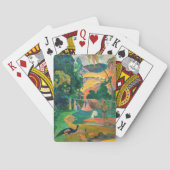 Paul Gauguin - Landschap met pauwen / Matamoe Pokerkaarten (Achterkant)