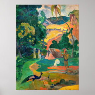 Paul Gauguin - Landschap met pauwen / Matamoe Poster